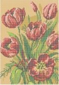 схема "букет тюльпанов" г-1028