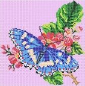 схема "бабочка и цветы2" г-1053