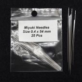 игла для бисера miyuki needles 0,4х 54мм